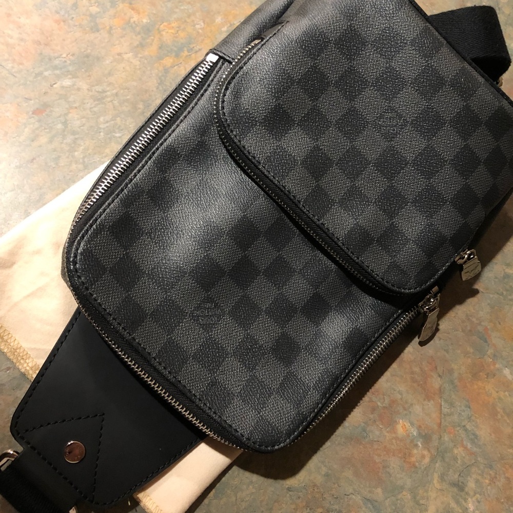 Black Louis Vuitton Sling Bag